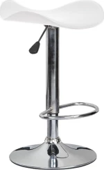 Σκαμπό Μπαρ Saddle Λευκό 45x43x64cm
