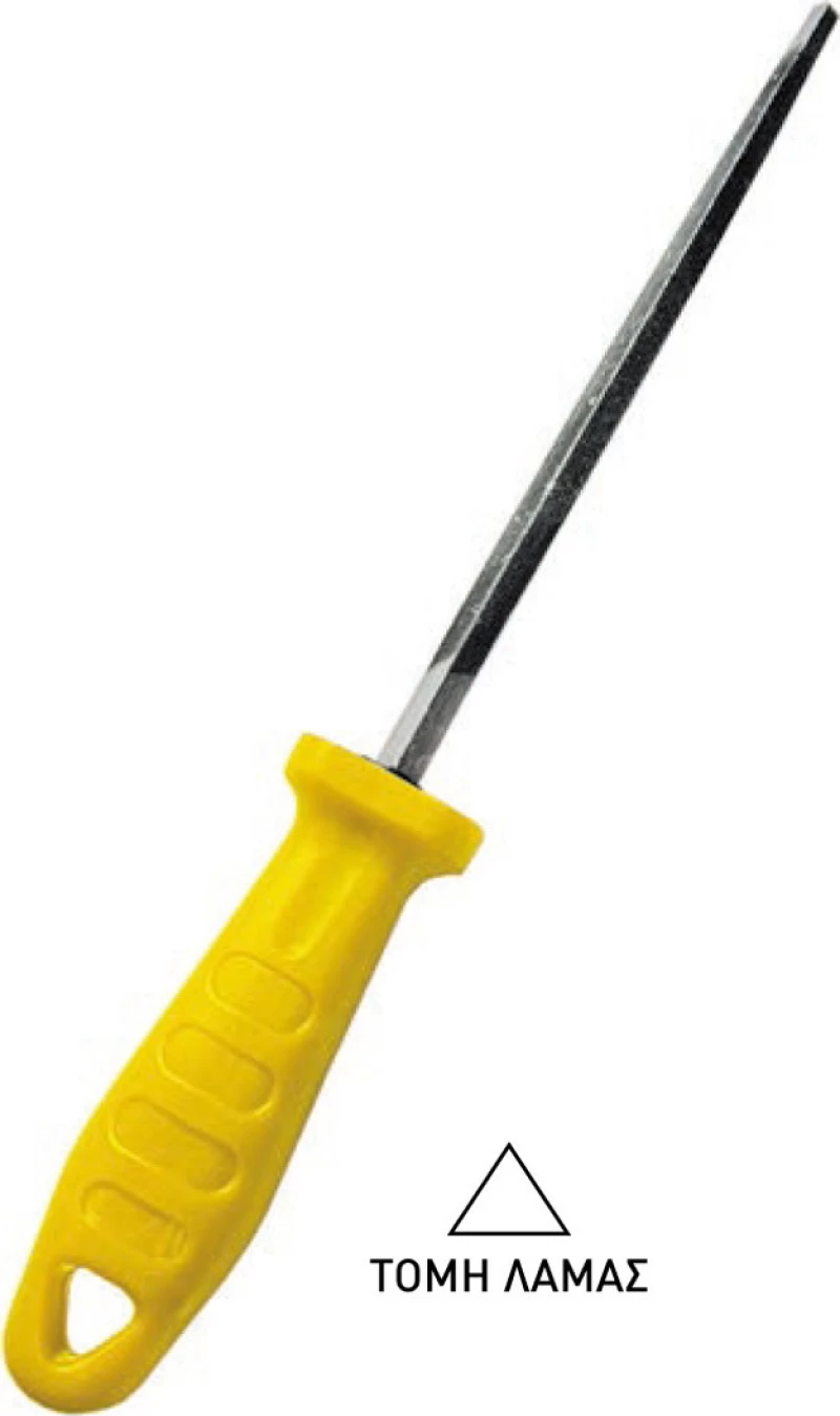 F.F. Group Λίμα Τρίγωνη με Πλαστικό Χερούλι 6" 150mm 14788