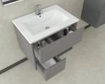 Drop Sorrento 65 Πάγκος με Νιπτήρα 62x43.5x50cm Cement