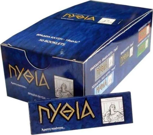Πυθία Χαρτάκια Μπλε 50 φύλλα 50τμχ