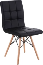 Καρέκλα CUPPLESSUS Μαύρο PU 43x55x86cm