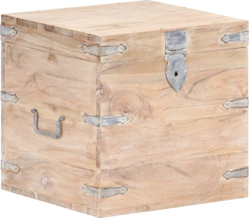 vidaXL Διακοσμητικό Μπαούλο Ξύλινο 40x40x40cm