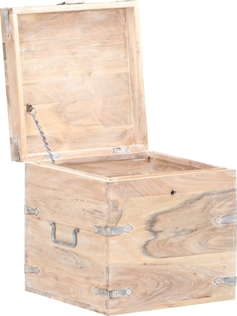 vidaXL Διακοσμητικό Μπαούλο Ξύλινο 40x40x40cm