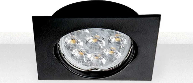 Zambelis Lights Μεταλλικό Σποτ Χωνευτό GU10 8.5x8.5cm Μαύρο