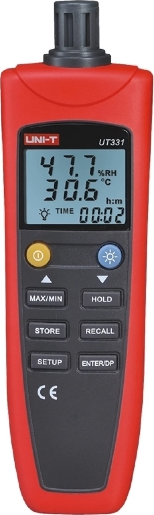Uni-T Ψηφιακό Θερμόμετρο & Υγρασιόμετρο Ut331, Usb, Auto Power Off
