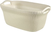 Curver Καλάθι Πλαστικό Knit Μπεζ 60x39x27cm