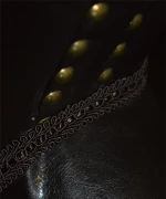 Polina Μπερζέρα από Δερματίνη σε Καφέ Χρώμα 83x75x107cm