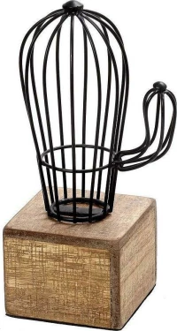 Espiel Διακοσμητικός Κάκτος από Μέταλλο 11x8x20cm