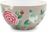 PiP Studio Blushing Birds Σαλατιέρα από Πορσελάνη Khaki 15x15cm