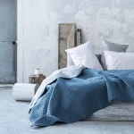 Nima Κουβερλί Υπέρδιπλο 220x240 Rombo Aegean Blue/Silver Gray