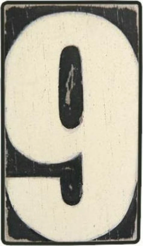 Synchronia Διακοσμητικός Αριθμός από Ξύλο 6.5x3x6.5cm