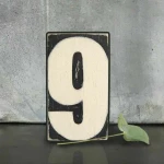 Synchronia Διακοσμητικός Αριθμός από Ξύλο 6.5x3x6.5cm