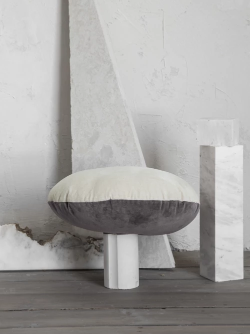 Nima Μαξιλάρι Καναπέ 45x45 Velvety Beige/Gray