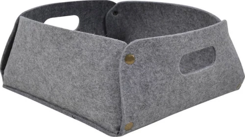 Ankor Καλάθι Υφασμάτινο Γκρι 31x31x14cm