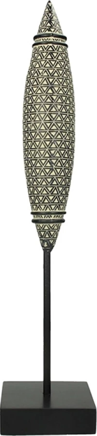 Zaros Διακοσμητικό Χώρου Tribal Πολυρητίνης 10x10x45cm