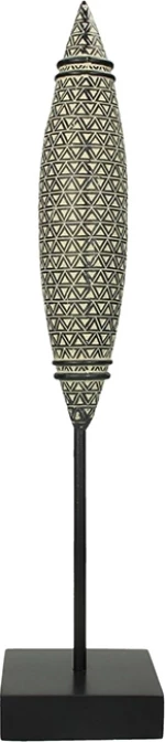 Zaros Διακοσμητικό Χώρου Tribal Πολυρητίνης 10x10x45cm