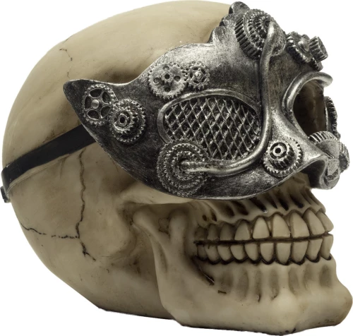 Διακοσμητική νεκροκεφαλή με μάσκα