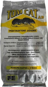 Ποντικοφάρμακο σε Γαριδάκι Tom Cat 3kg