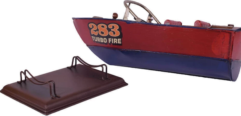 SP Souliotis Vintage Διακοσμητικό Καράβι Μεταλλικό 24x10x10cm