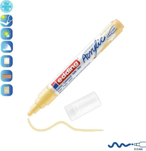 Edding 5100 Ακρυλικός 3mm Pastel Yellow