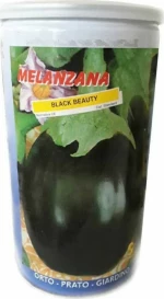 Σπόρος Μελιτζάνα Black Beauty-Φλάσκα Στρογγυλή Μαύρη 500 gr