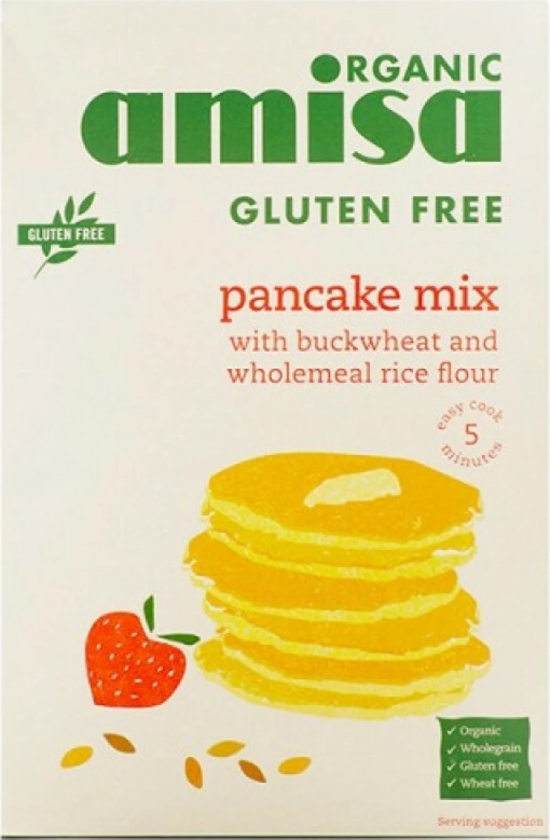 amisa Μείγμα για Γλυκά Βιολογικό Vegan για Pancakes 400gr