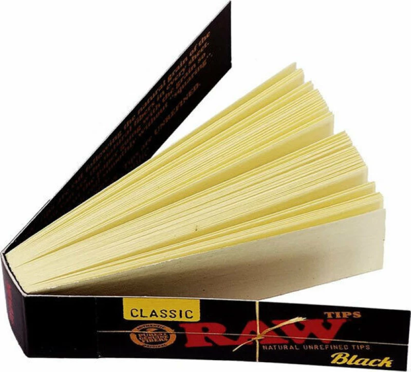 RAW Tips Black Τζιβάνα Μαύρη - Aκατέργαστη