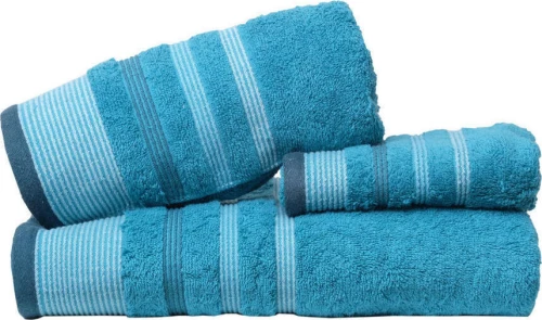 Viopros Σετ Πετσέτες 3τμχ Χαβάη Πετρόλ