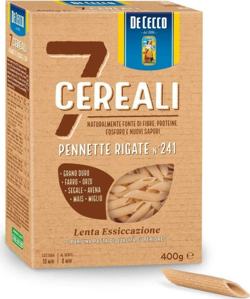 De Cecco Ζυμαρικά 7 Δημητριακών No 241 Pennette Rigate 7 Cereali 400g