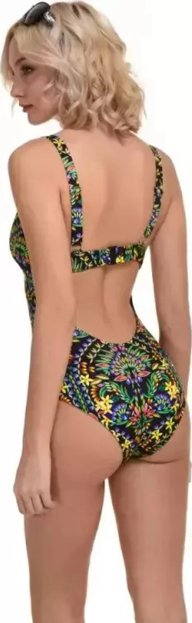 Μαγιό Γυναικείο Ολόσωμο, Boho, Χρώμα Μαύρο