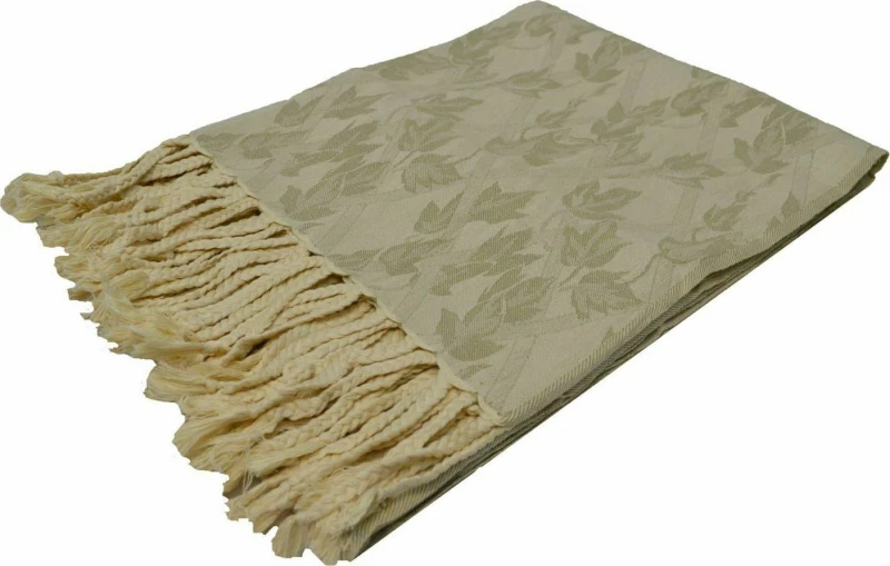 Ριχτάρι Mns Κισσός Ecru Πολυθρόνα 130x170cm 100% Βαμβάκι
