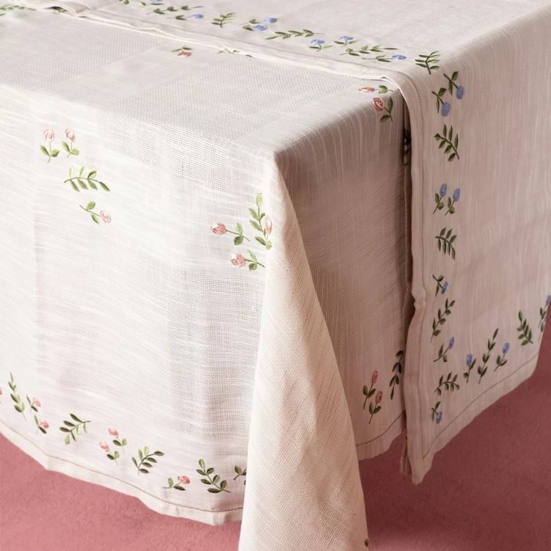 Silk Fashion Καρέ 90x90 866 Άμμου - Σιέλ