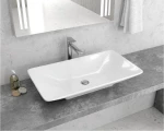 Karag LT1017 Επικαθήμενος Νιπτήρας Πορσελάνης 70x40cm Λευκός