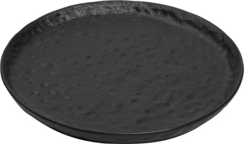 Espiel Lava Πιάτο Γλυκού Κεραμικό Μαύρο με Διάμετρο 20cm