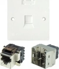 Προσοψη Πριζας Δικτυου 1P 86X86 Με Jack Cat 5E Ftp 65401154 Krone 01.075.0012