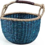 Soulworks Διακοσμητικό Καλάθι Blue Μπλε-Φυσικό 20x14cm