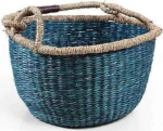 Soulworks Διακοσμητικό Καλάθι Blue Μπλε-Φυσικό 20x14cm