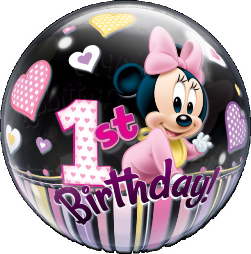 Bubble Minnie 1st Birthday 56cm