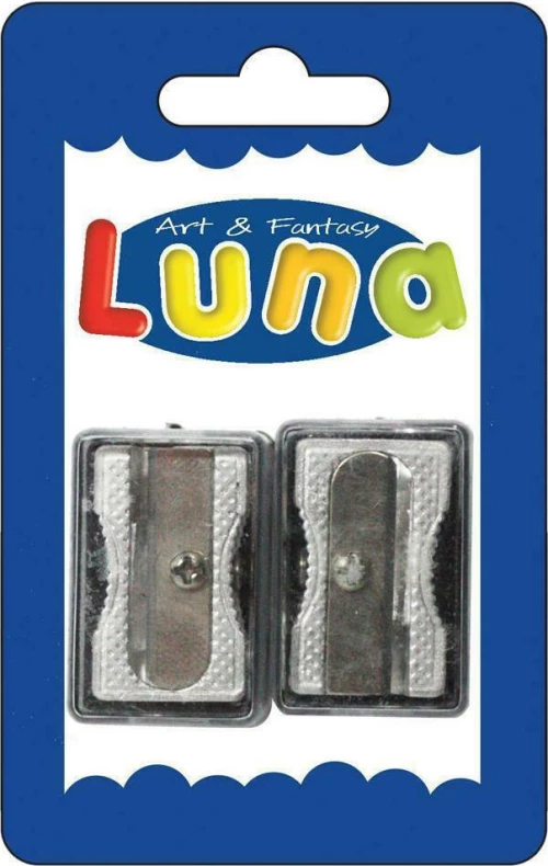 Luna Ξύστρα 2τμχ Ασημί