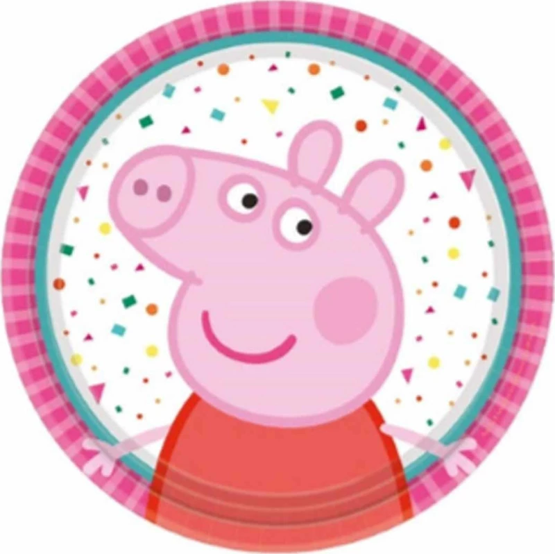 Amscan Χάρτινα Πιάτα Γλυκού Peppa Pig M9906330 8τμχ