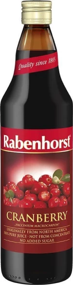 Rabenhorst Χυμός Cranberry Χωρίς Ζάχαρη 750ml