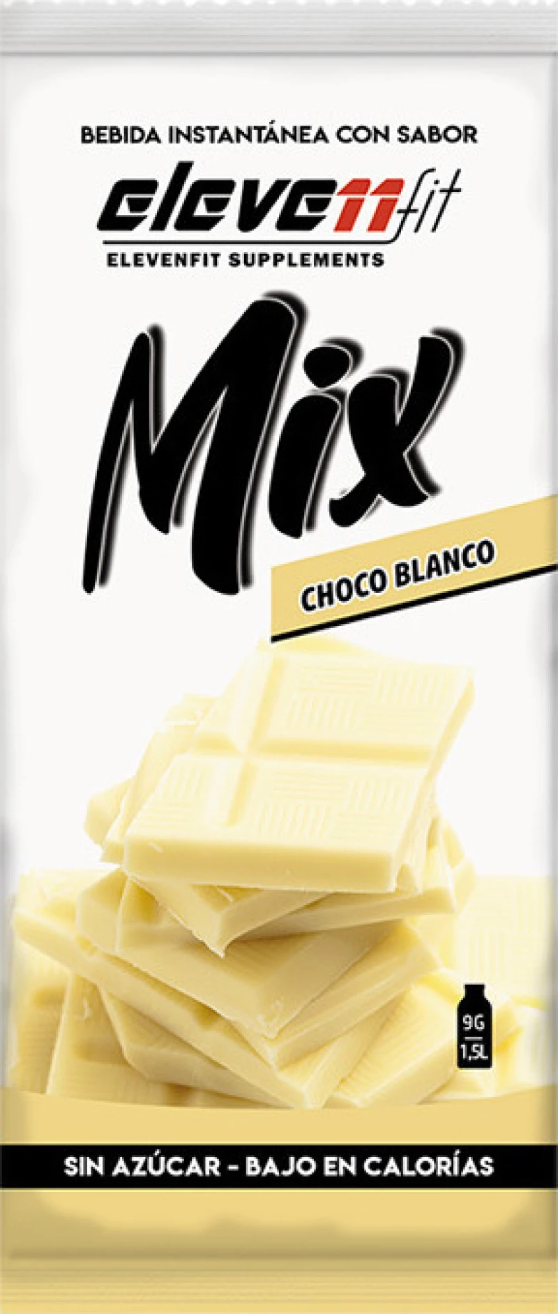 Eleven Fit Χυμός σε Σκόνη Mix Λευκή Σοκολάτα Χωρίς Ζάχαρη 9gr