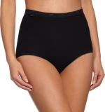 Sloggi Basic Maxi Βαμβακερό Ψηλόμεσο Boxer σε Μαύρο χρώμα