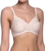 Triumph Cotton Classic Stretch Μπεζ Σουτιέν Χωρίς Ενίσχυση & Χωρίς Μπανέλες