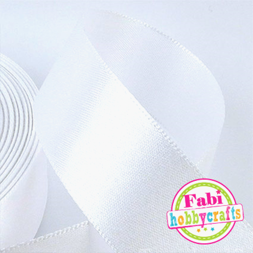 Fabi Κορδέλα Σατέν 15mm x 45μ. Λευκή