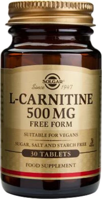Solgar L-Carnitine 500mg 30 ταμπλέτες