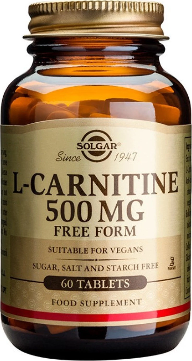 Solgar L-Carnitine 500mg 30 ταμπλέτες