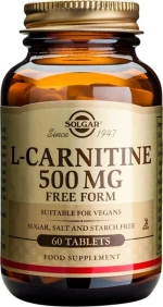 Solgar L-Carnitine 500mg 30 ταμπλέτες