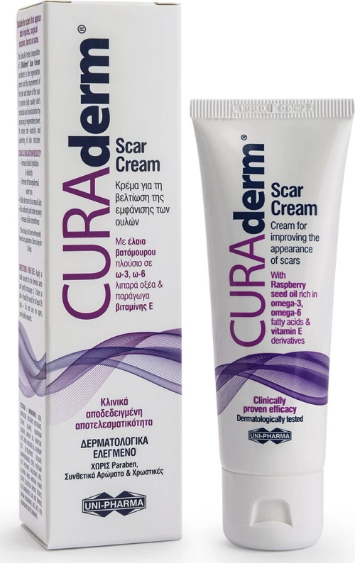Uni-Pharma CURAderm Scar Cream 50ml