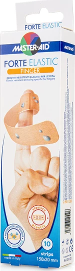 Master Aid Forte Finger Elastiv Στενή Ελαστική Γάζα, Αυτοκόλλητη για Δάχτυλο 150x20mm 10τμχ